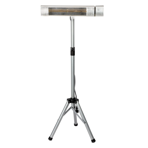 Gradinarit - Incalzitor pentru terasa Detoolz, 2KW, 3 trepte de putere, inaltime ajustabila pana la 2.1m, cu telecomanda