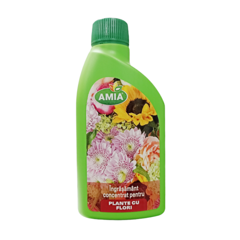 Casa, Gradina & Bricolaj - Ingrasamant plante cu flori Amia 4-6-8 + microelemente, 250 ml