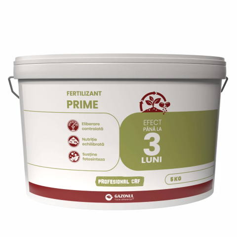 Produse ingrijirea gazonului - Ingrasamant Prime cu eliberare controlata pentru pornire rapida si crestere echilibrata, 5 KG