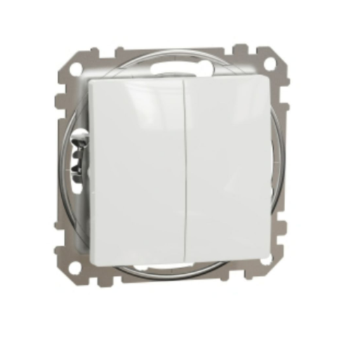 Intrerupatoare - Intrerupator dublu alb Sedna Design Schneider SDD111105, 1 buc