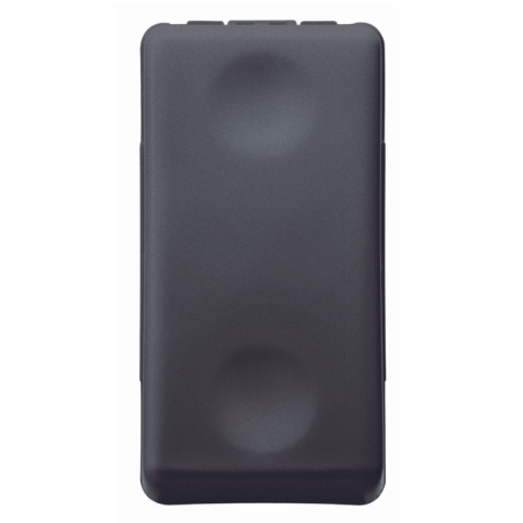Intrerupatoare - Intrerupator modular cap scara Gewiss GW21579, negru, 1 modul, 1 buc