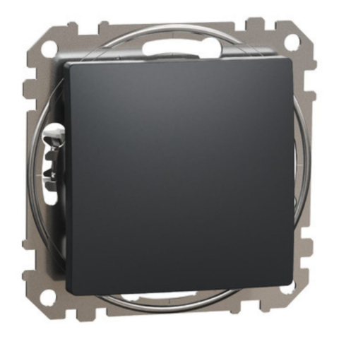 Intrerupatoare - Intrerupator simplu gri antracit Sedna Design Schneider SDD114101, 1 buc