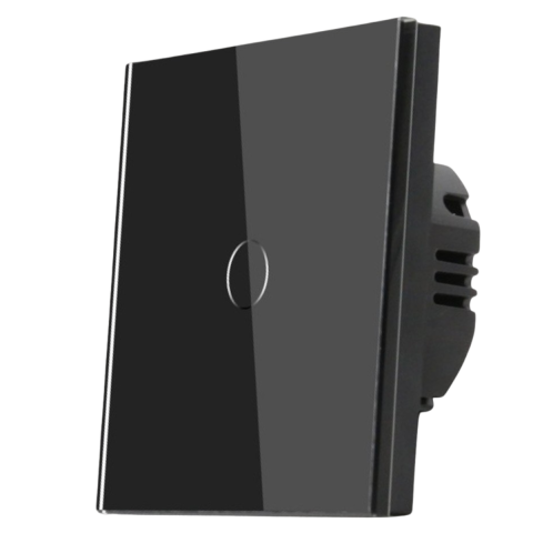 Iluminat & electrice - Intrerupator touch cap scara, negru, Spin SPN1412B, 1 buc