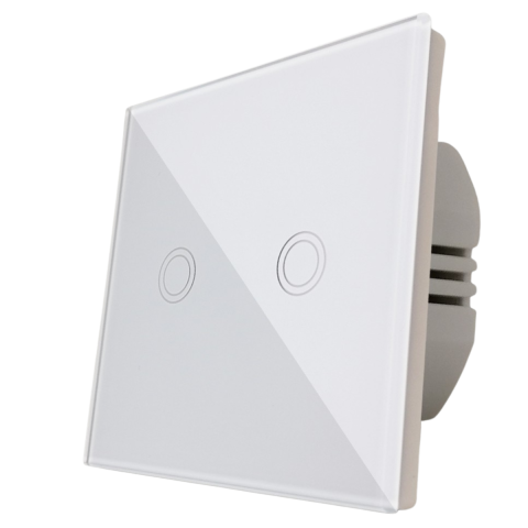 Casa, Gradina & Bricolaj - Intrerupator touch dublu, alb, Spin SPN1415, 1 buc