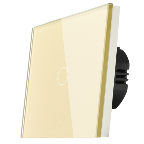Iluminat & electrice - Intrerupator touch simplu, auriu, Spin SPN1410G, 1 buc
