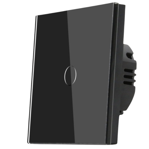 Iluminat & electrice - Intrerupator touch simplu, negru, Spin SPN1410B, 1 buc
