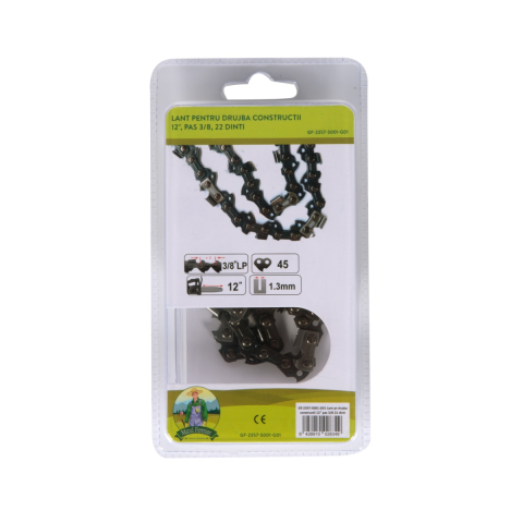 Gradinarit - Lant drujba Micul Padurar, lungime 12'', pas 3/8'', grosime 1.3mm, 44 pinteni, 22 dinti, semi-chisel