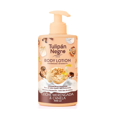 Hidratare - Lotiune de corp Tulipan Negro Leche Merengada & Canela, 400 ml