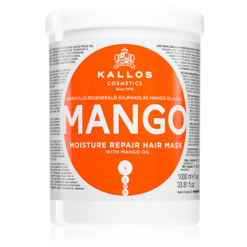 Ingrijire Personala & Cosmetice - Masca de par Kallos Mango Moisture Repair Hair, pentru par uscat si deteriorat, 1 L