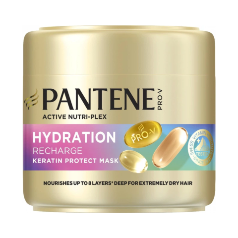 Ingrijire Personala & Cosmetice - Masca de par Pantene Pro-V, Hydration Recharge Keratin Protect, 300 ml
