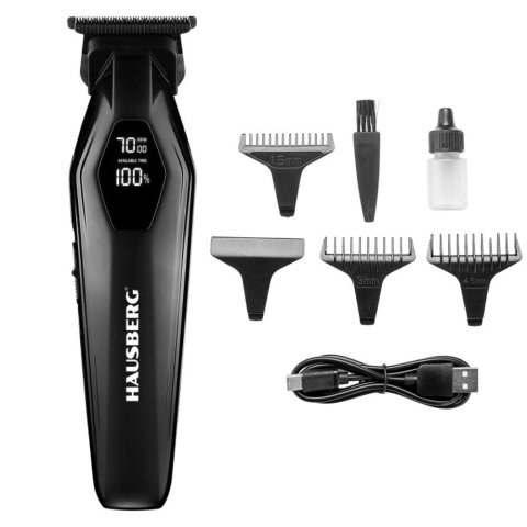 Ingrijire Personala & Cosmetice - Masina de tuns reincarcabila Hausberg HB-57NG digitala 1200mAh, USB Type-C
