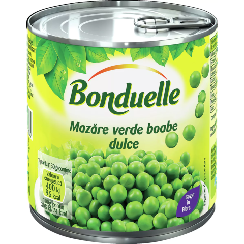 Conserve - Mazare verde boabe, dulce, Bonduelle, 400 g