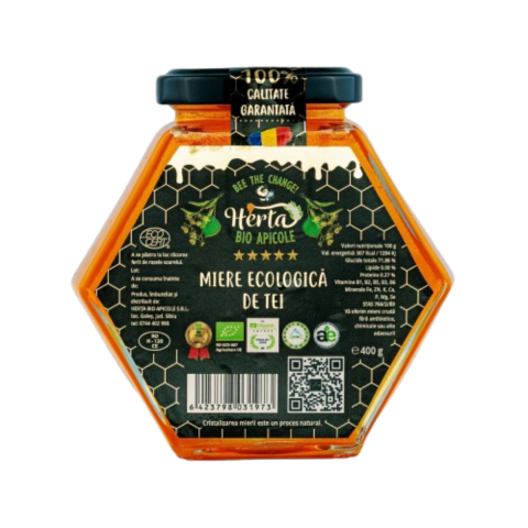 Produse Bio - Miere Ecologica de Tei Herta, 400g