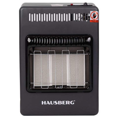 Sanitare - Mini Soba pe gaz GPL Hausberg HB-1023NG, aprindere piezo-electrica, putere totala 4.2kW