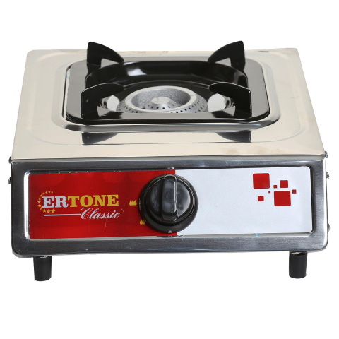Electrocasnice & Climatizare - Minigaz Ertone MN201, 1 Arzator, Aprindere automata, Inox