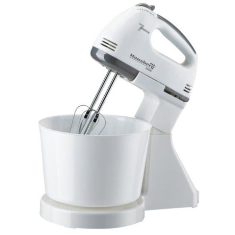 Mixere - Mixer cu bol Hausberg HB-3550GR, 7 viteze, 250 W, 2L