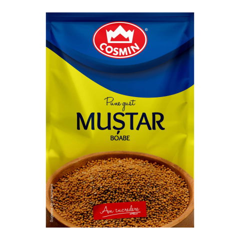 Condimente & Mixuri - MUSTAR BOABE COSMIN, 20 GR/ PLIC