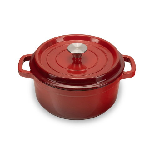 Articole Bucatarie - Oala din fonta emailata cu capac Hausberg HB-H744, capacitate 4L, diametru 24 cm