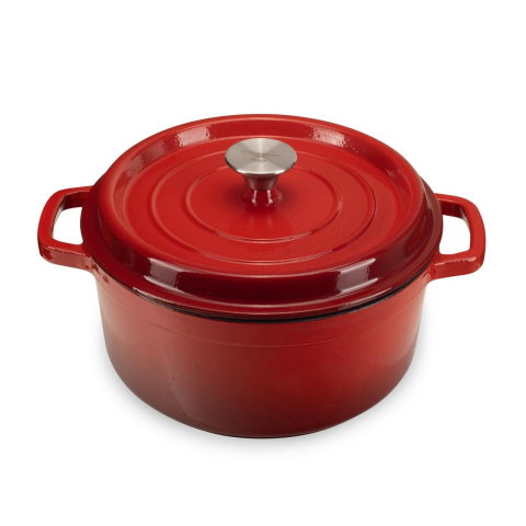 Casa, Gradina & Bricolaj - Oala Fonta Emailata Hausberg HB-H748, Diametru 28x13 Cm, Capacitate 6L