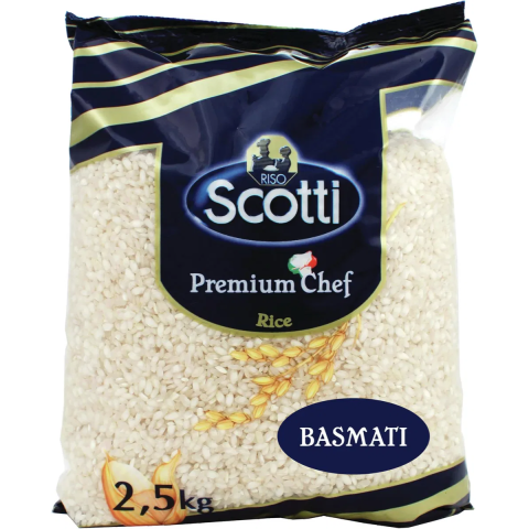Alimente de baza - Orez Basmati Riso Scotti, 2.5 kg