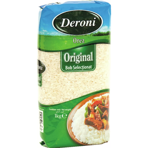 Alimente de baza - Orez original Deroni, 1 Kg
