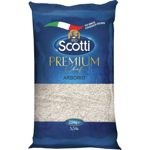Alimente de baza - Orez Premium Chef Arborio Scotti, 2.5 Kg