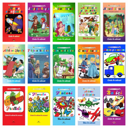 Librarie - Pachet carti de colorat A4