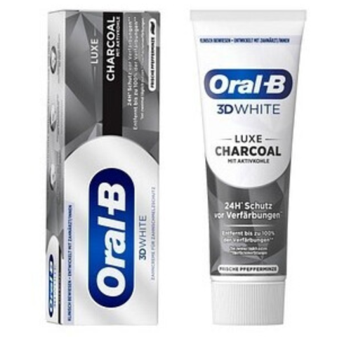 Pasta de Dinti - Pasta de dinti Oral B 3D White Advanced Luxe Charcoal, 75ml