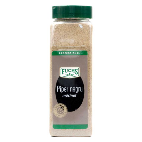 Condimente & Mixuri - PIPER NEGRU MACINAT FUCHS, 500 GR/ BORCAN