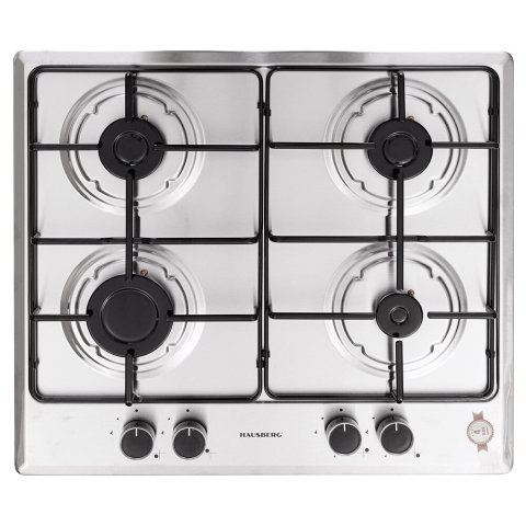 Electrocasnice & Climatizare - Plita incorporabila Hausberg HB-555, aprindere electrica, gaz, 4 arzatoare