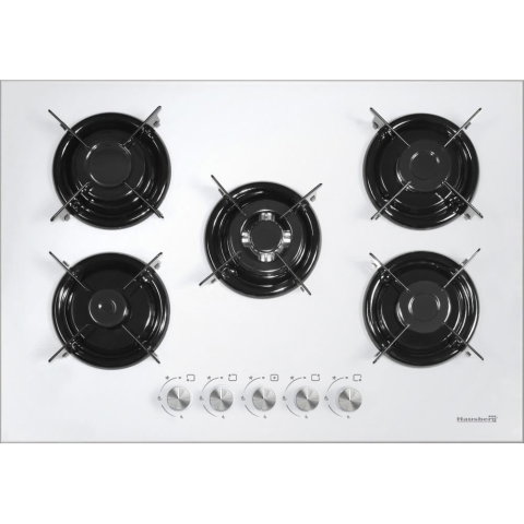 Electrocasnice & Climatizare - Plita Incorporabila Hausberg HB-565AB, 5 arzatoare, Gaz, Aprindere electrica