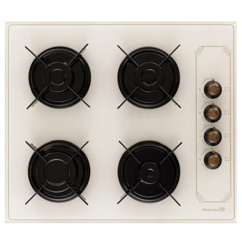 Electrocasnice & Climatizare - Plita Incorporabila Rustica Hausberg HB-570, 4 arzatoare, Gaz, 60 cm
