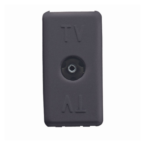 Casa, Gradina & Bricolaj - Priza modulara TV, Gewiss GW21228, negru, 1 modul, 1 buc