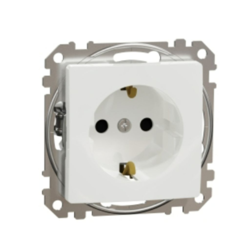 Prize - Priza simpla cu impamantare alb Sedna Design Schneider SDD111021, 1 buc