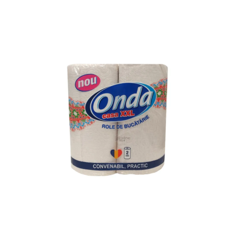 Casa, Gradina & Bricolaj - Prosoape de hartie ONDA pentru Bucatarie, 2 Straturi, 2 role