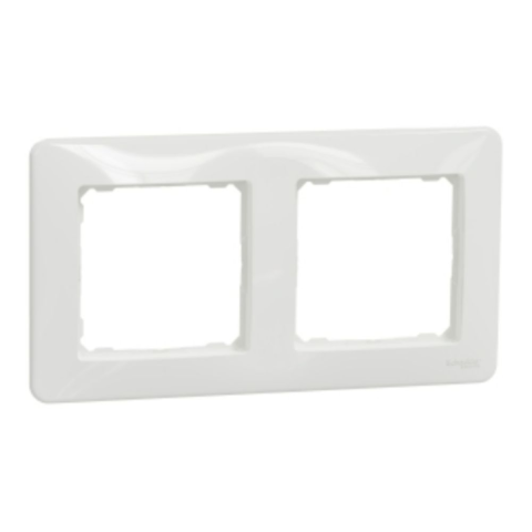 Casa, Gradina & Bricolaj - Rama dubla alba Sedna Design Schneider SDD311802, 1 buc