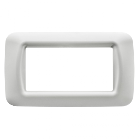 Accesorii prize si intrerupatoare - Rama ornament Gewiss GW22504, alb, 4 module, 1 buc