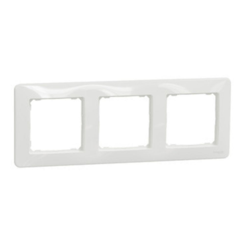 Casa, Gradina & Bricolaj - Rama tripla alba Sedna Design Schneider SDD311803, 1 buc