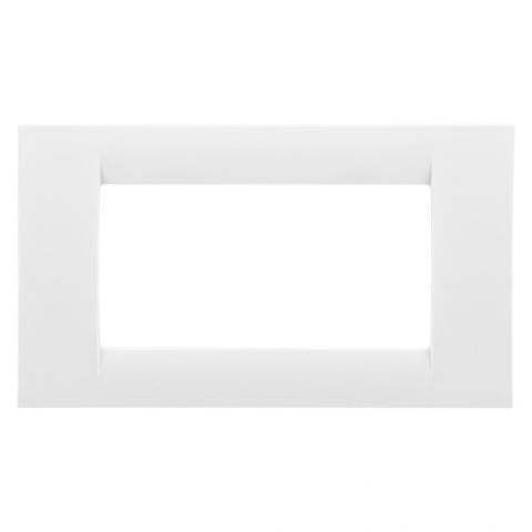 Accesorii prize si intrerupatoare - Rama Virna Gewiss GW22104, alb, 4 module, 1 buc