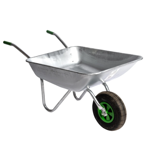 Utilaje si materiale de constructii - Roaba metalica Micul Fermier 80L cuva otel zincat G01