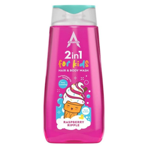 Sampon si balsam copii - Sampon & Gel de dus 2in1 Astonish pentru copii, 400 ml