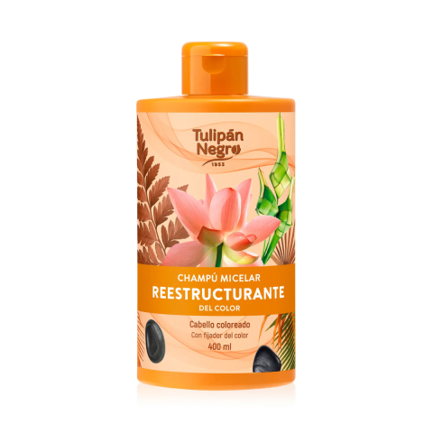 Sampon - Sampon micelar pentru par vopsit Tulipan Negro Reestructurante, 400 ml