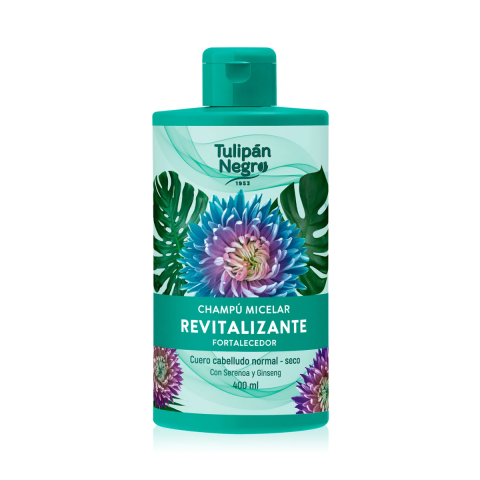 Sampon - Sampon micelar Tulipan Negro Revitalizante cu extract de Palmier & Ginseng, 400 ml