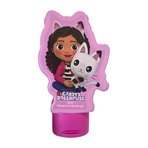 Sampon si balsam copii - Sampon si gel de dus pentru copii Gabby's Dollhouse 3D, 300 ml
