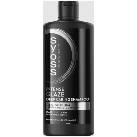 Ingrijire Personala & Cosmetice - Sampon Syoss Intense Glaze, pentru par mat și uscat, cu 3% complex de Silicium pentru stralucire, 440 ml