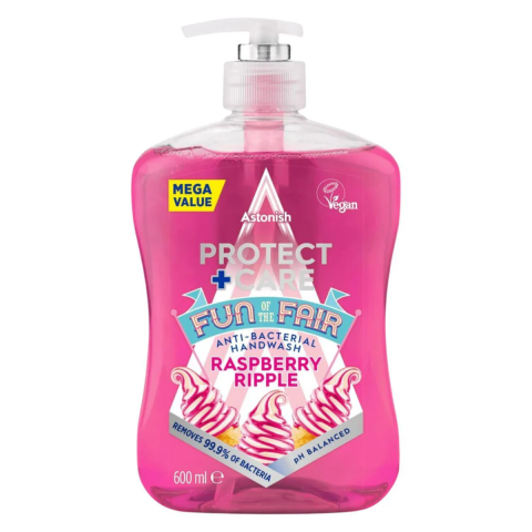 Ingrijire Personala & Cosmetice - Sapun lichid Astonish protect+care, raspberry ripple, 600 ml
