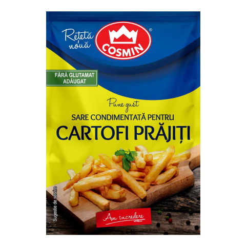 Condimente & Mixuri - SARE CONDIMENTATA PENTRU CARTOFI PRAJITI COSMIN, 20 GR/ PLIC