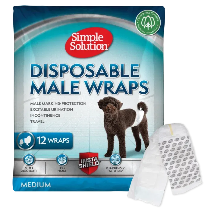 Pet Shop - SCUTECE MASCULI SIMPLE SOLUTION, TALIE MEDIE, 12 BUC