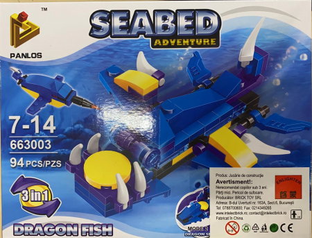 Jocuri - Seabed Adventure Dragon Fish. Set lego creaturi subacvatice
