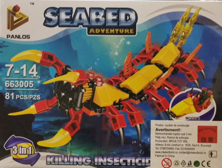 Jocuri - Seabed Adventure Killing Insecticide. Set lego creaturi subacvatice